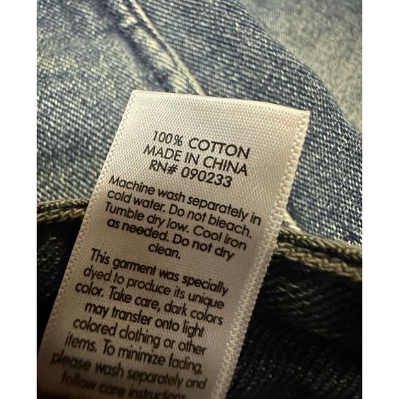 NEW PacSun Womens Size 25 Casey Low Rise Baggy Jeans Button Pocket Dark Indigo - Picture 10 of 10